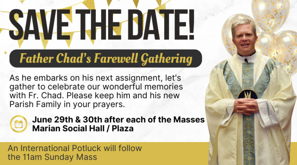 Father Chad’s Farewell Gathering